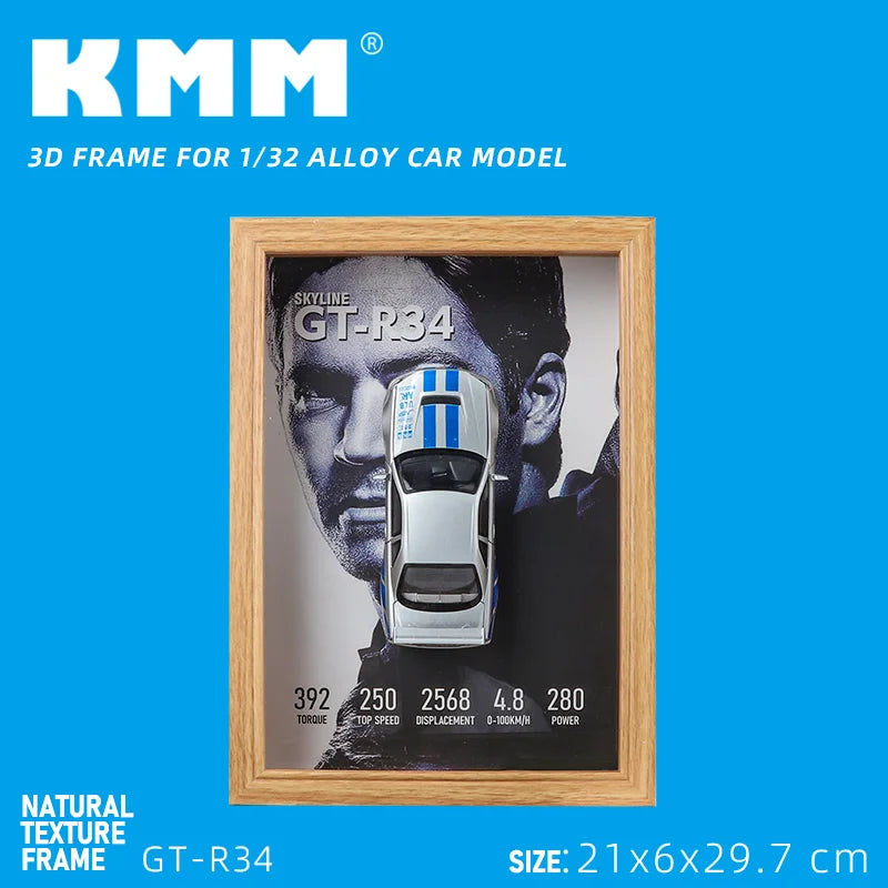 Metal Sports Car Model Photo Frame Version 3D Racing Car Vehicle