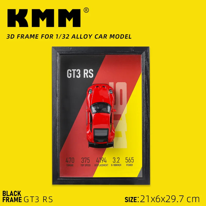 Metal Sports Car Model Photo Frame Version 3D Racing Car Vehicle