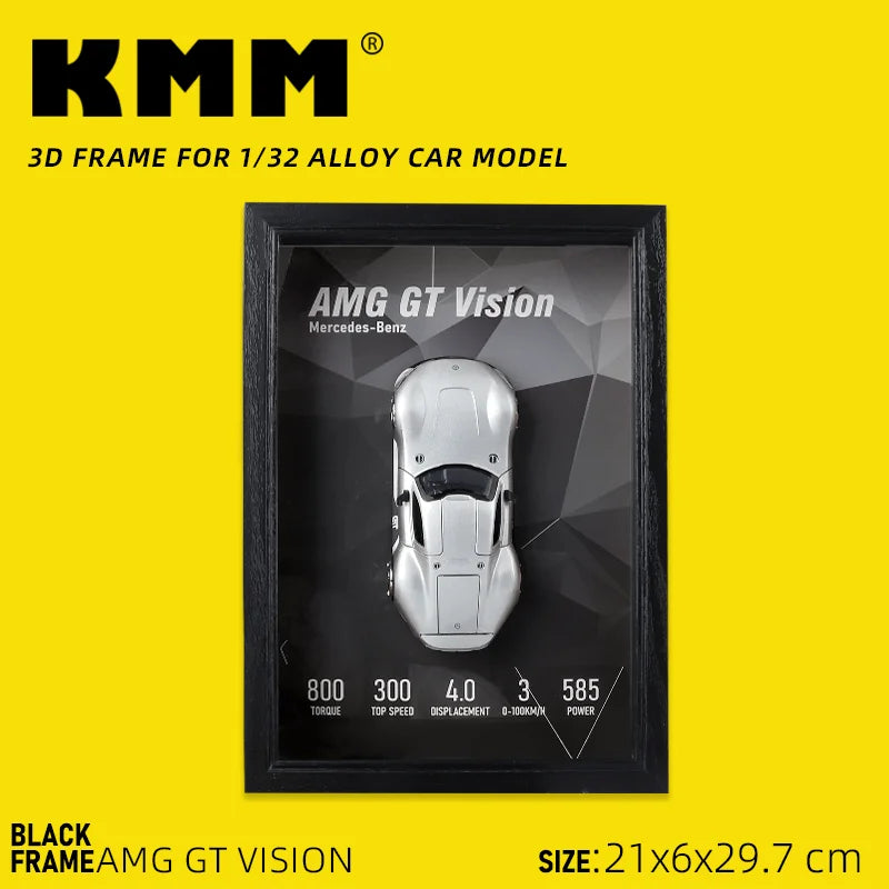 Metal Sports Car Model Photo Frame Version 3D Racing Car Vehicle