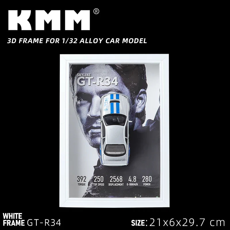 Metal Sports Car Model Photo Frame Version 3D Racing Car Vehicle