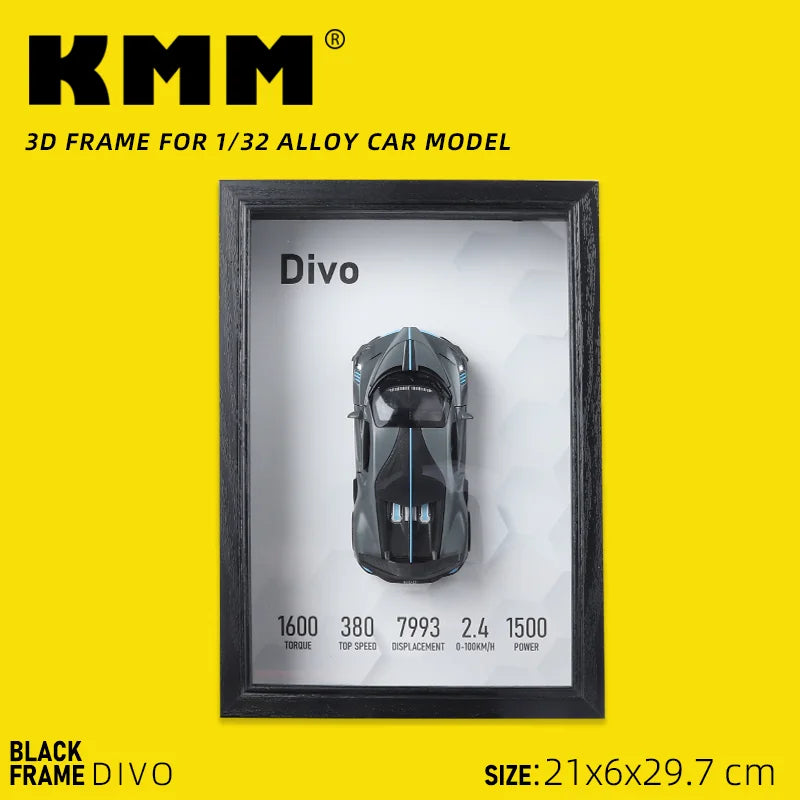 Metal Sports Car Model Photo Frame Version 3D Racing Car Vehicle