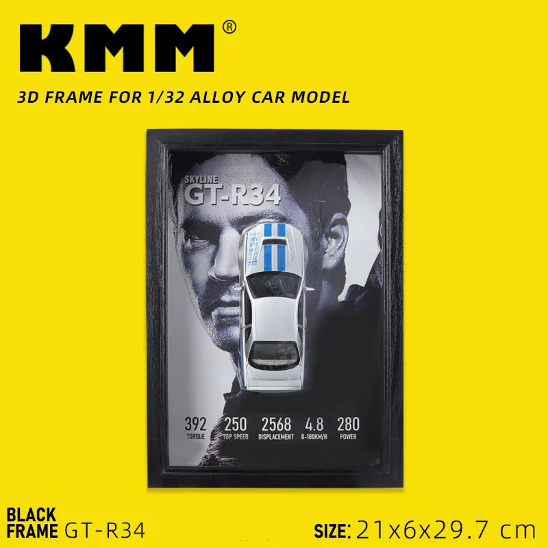 Metal Sports Car Model Photo Frame Version 3D Racing Car Vehicle